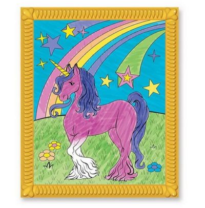 Melissa & Doug 5377 On the Go Color by Numbers Kids' Design Boards With 6 Markers - Unicorns, Ballet, Kittens, and More - Image 3