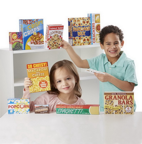 Melissa & Doug Lets Play House Grocery Shelf Boxes 5501 for sale online 